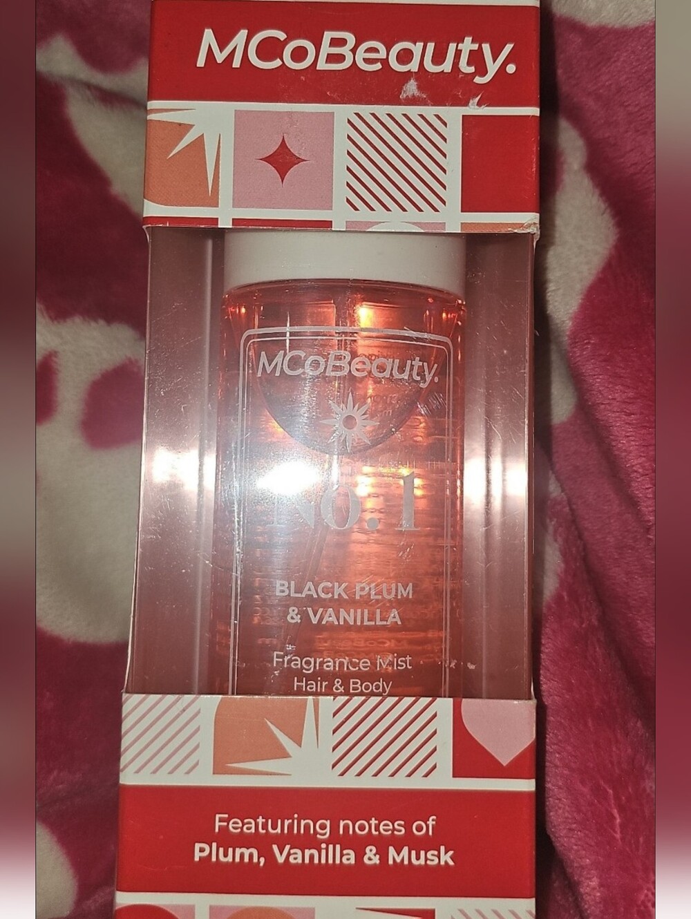 MCoBeauty No. 1 Black Plum & Vanilla Fragrance Mist 1fl oz big bottle new unused